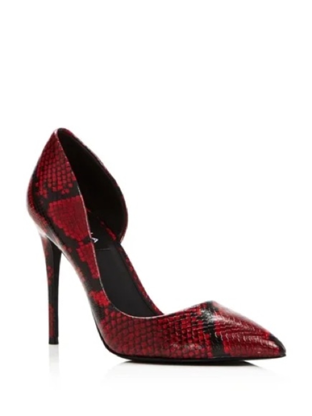 Like new - AQUA snake print stilettos